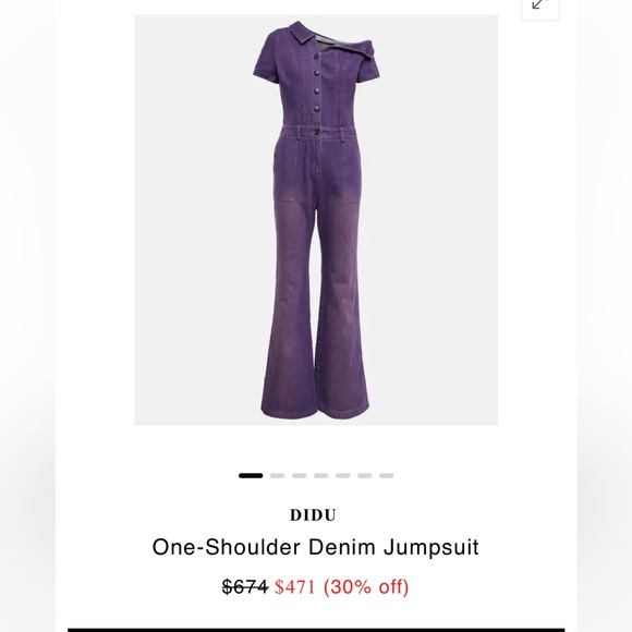 Didu One-Shoulder Denim Jumpsuit ✨ - Picture 13 of 13